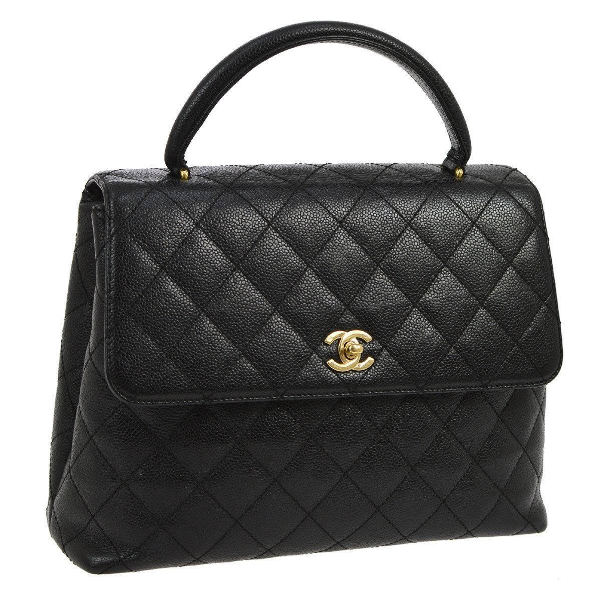 Chanel Caviar Evening Top Handle Satchel Flap Bag For Sale at 1stDibs   chanel top handle flap bag chanel caviar top handle chanel kelly